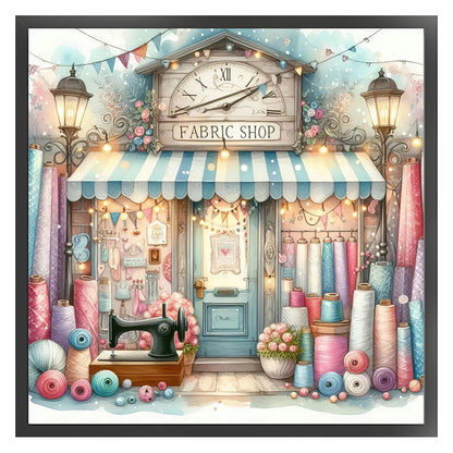 Sewing Shop - 11CT Stamped Cross Stitch 45*45CM