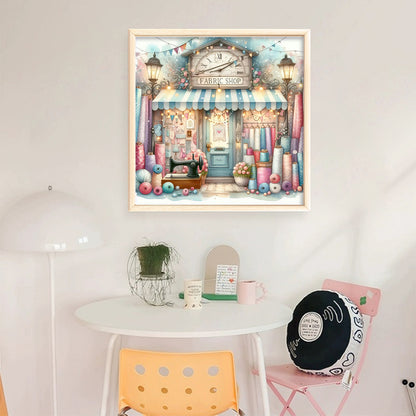 Sewing Shop - 11CT Stamped Cross Stitch 45*45CM