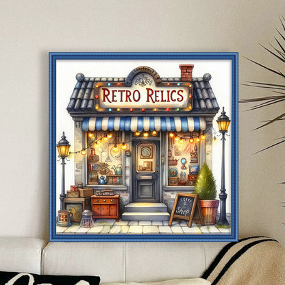 Grocery Store - 11CT Stamped Cross Stitch 45*45CM