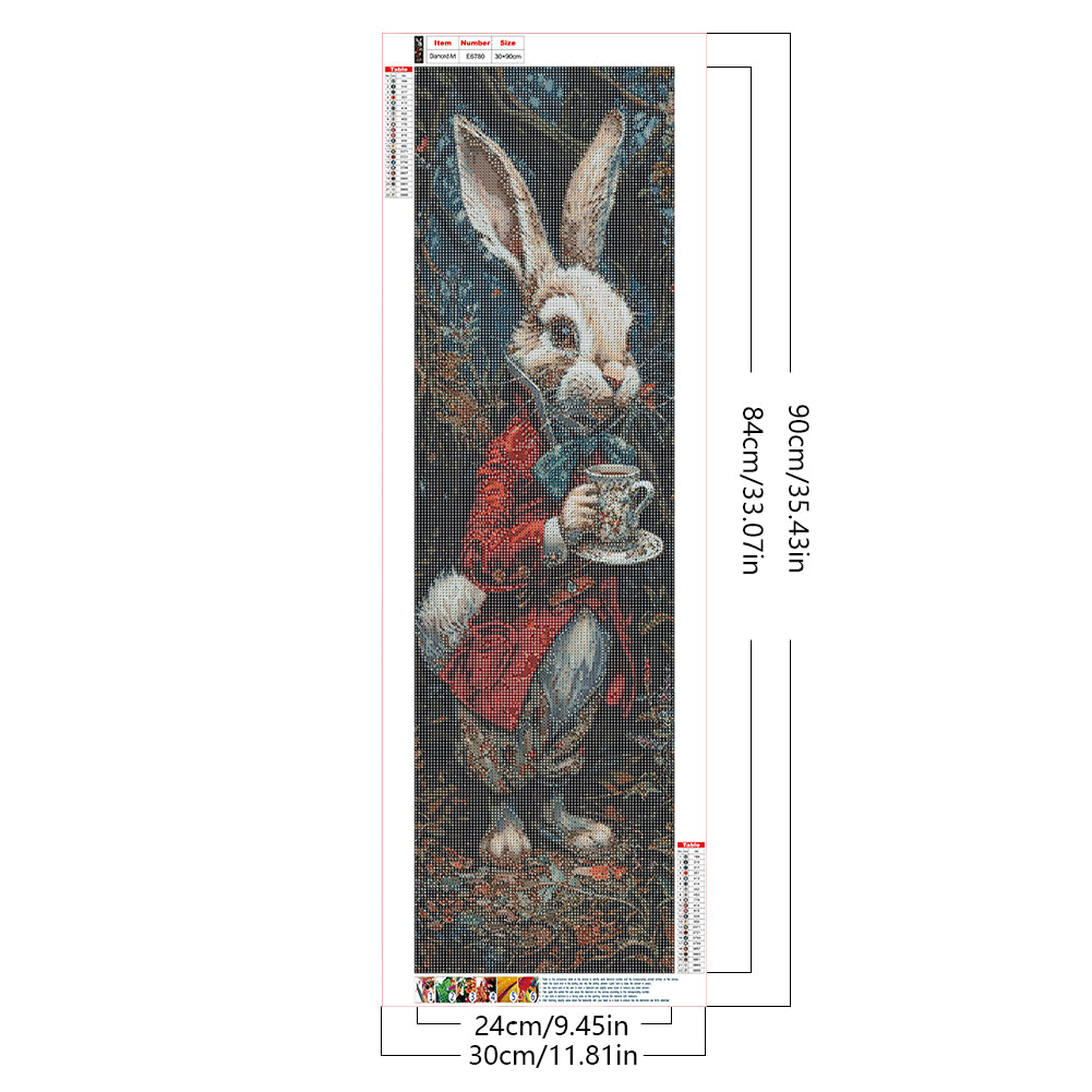 Rabbit - Full Round Drill Diamond Painting 30*90CM