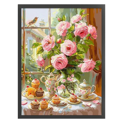 Vase - 11CT Stamped Cross Stitch 45*60CM