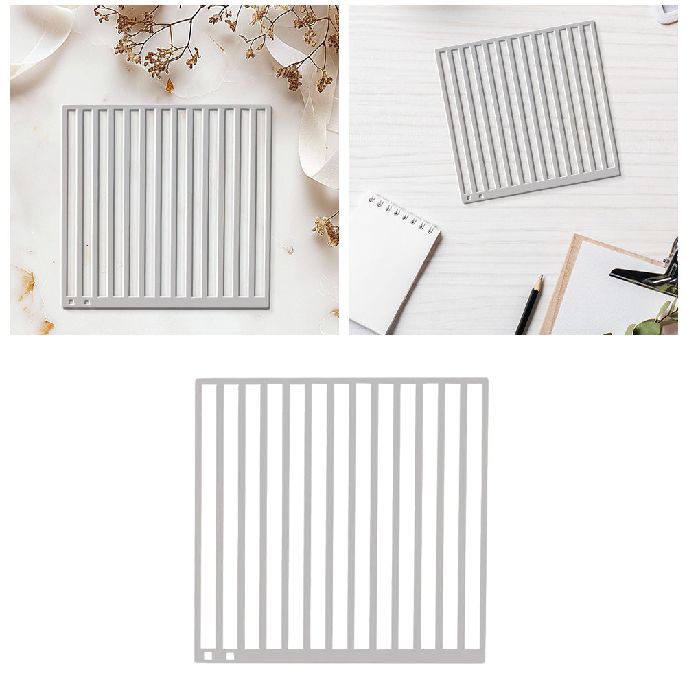 Stainless Steel Diamond Painting Ruler DIY Diamond Painting Tool (2 Rows Square)