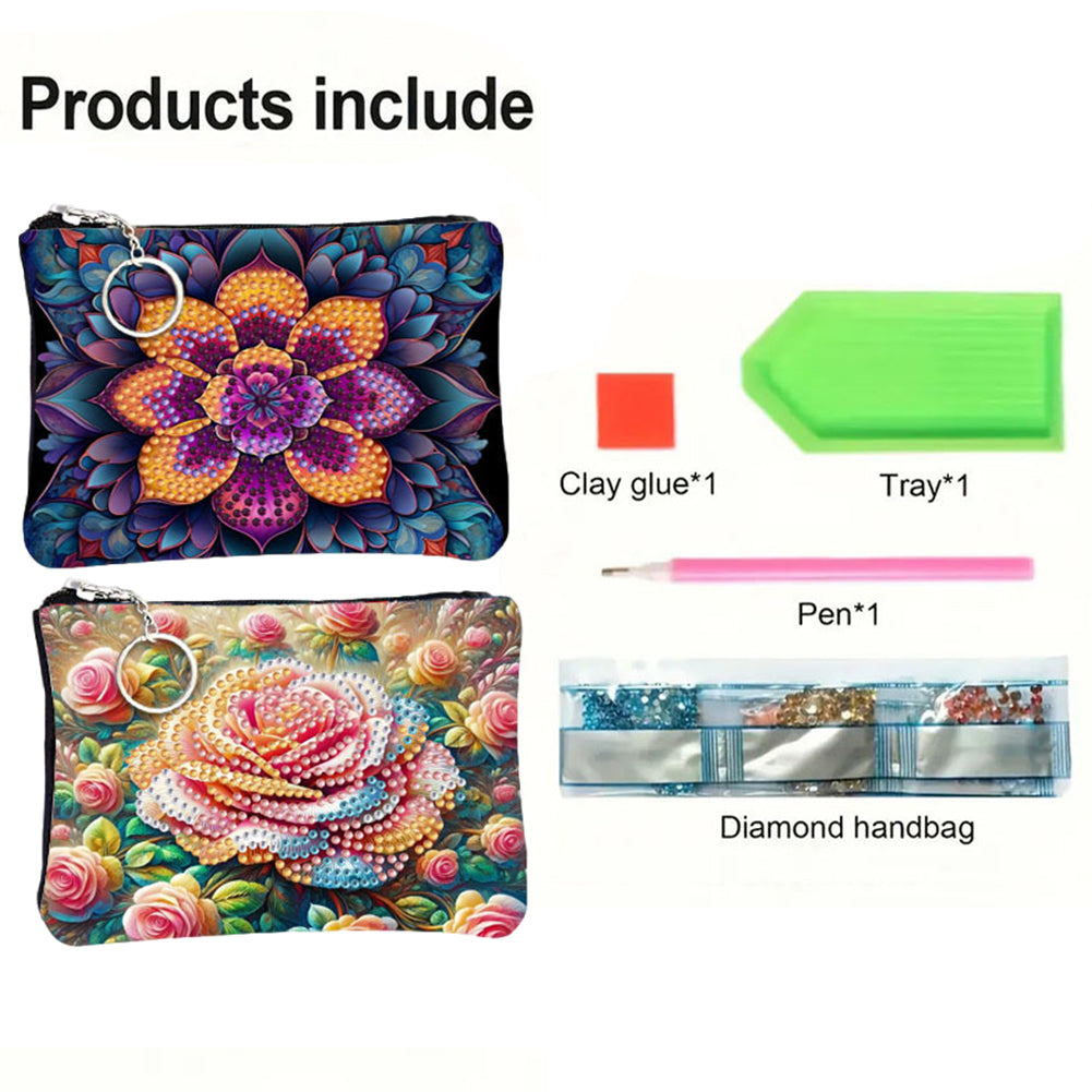 DIY Diamond Art Diamond Dot Diamond Card Pack 5D Diamond Painting Coin Pouch