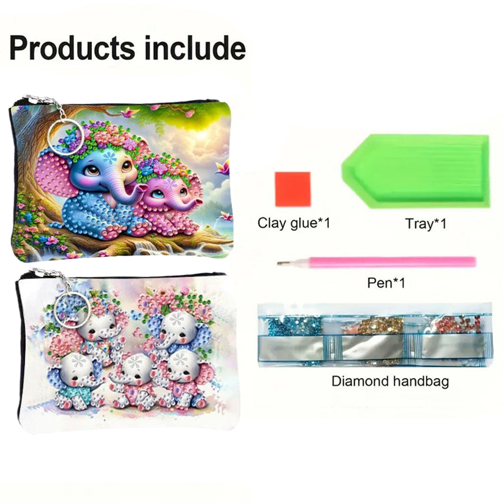 DIY Diamond Art Diamond Dot Diamond Card Pack 5D Diamond Painting Coin Pouch