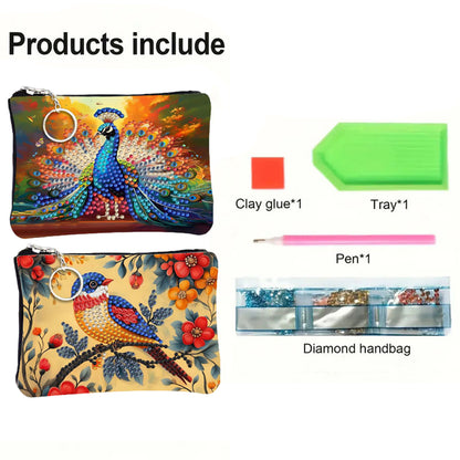 DIY Diamond Art Diamond Dot Diamond Card Pack 5D Diamond Painting Coin Pouch