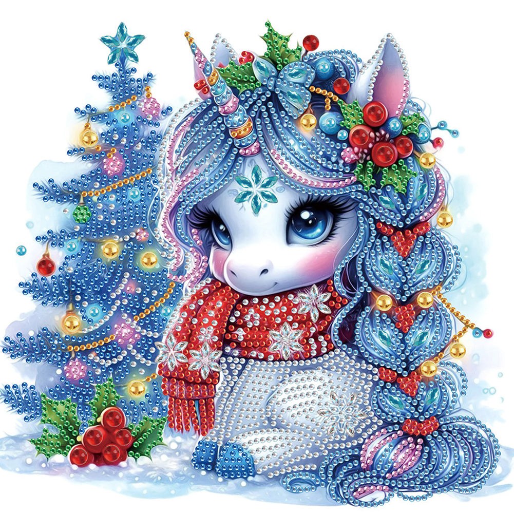 4Pcs Christmas Animal - Special Shaped Drill Diamond Painting 30*30CM