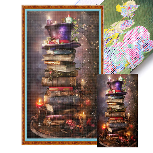 Hat Book - 14CT Stamped Cross Stitch 40*70CM