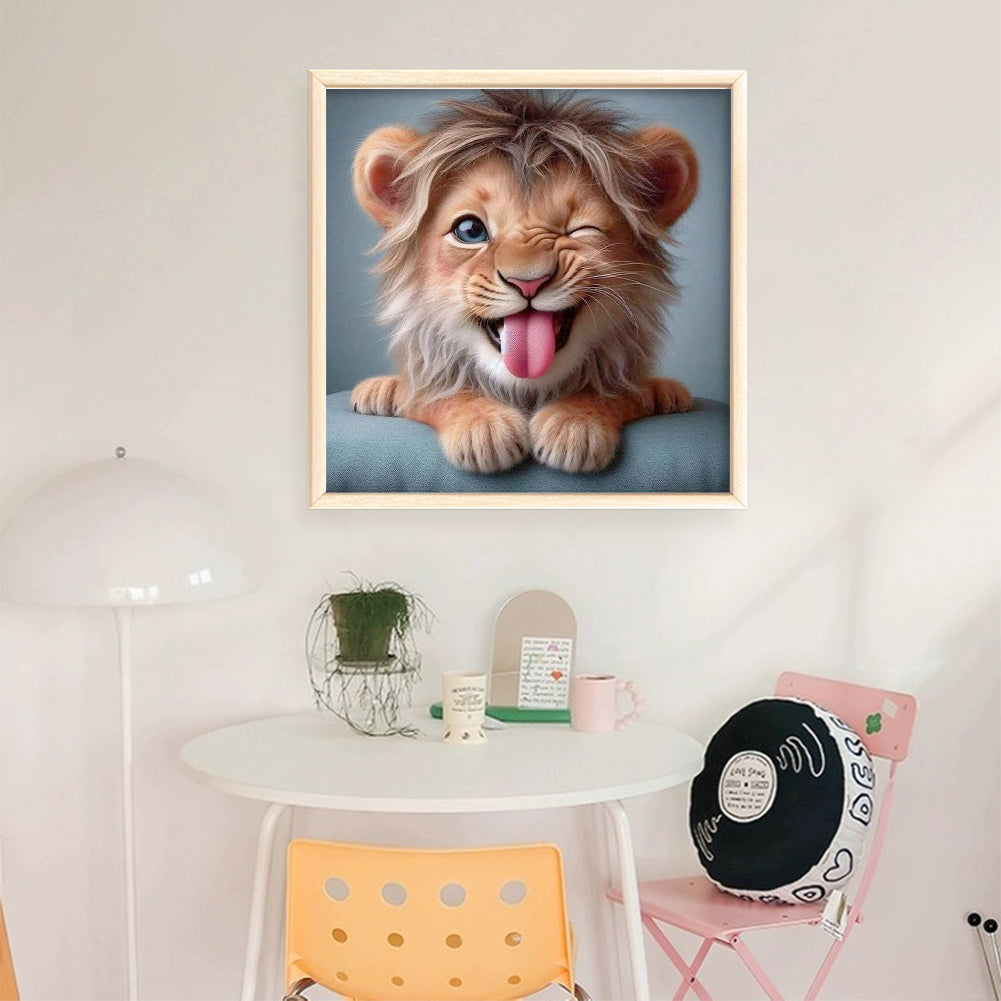 Lion - 11CT Stamped Cross Stitch 40*40CM