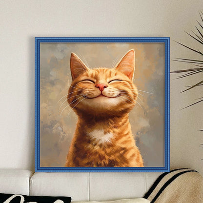 Cat - 11CT Stamped Cross Stitch 40*40CM