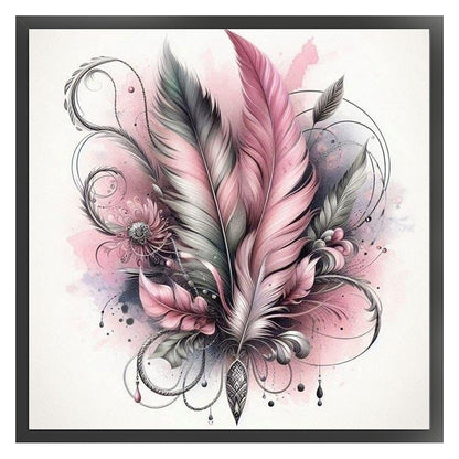 Feather - 11CT Stamped Cross Stitch 45*45CM