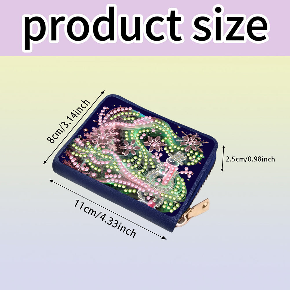 DIY Diamond Art Diamond Dot Card Pack 5D Diamond Painting Coin Pouch Craft Gift