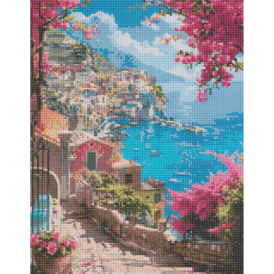 House By The Sea - Full Round Drill Diamond Painting 40*50CM