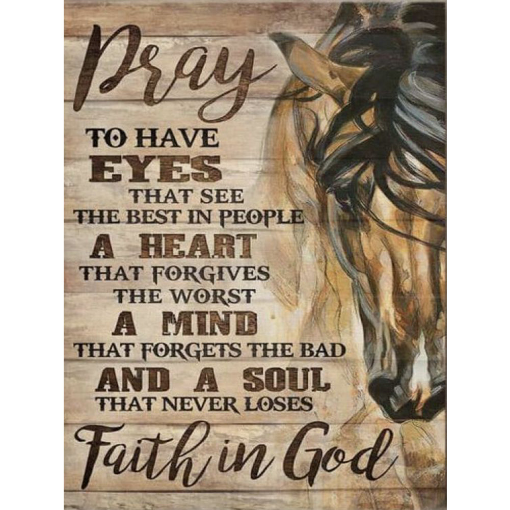 Horse - 11CT Stamped Cross Stitch 40*55CM