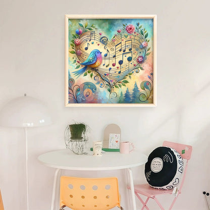 Love Note Bird - 11CT Stamped Cross Stitch 45*45CM