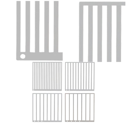 4Pcs DIY Diamond Art Guide Ruler Rhinestone Positioning Grid Ruler Gift (Round)