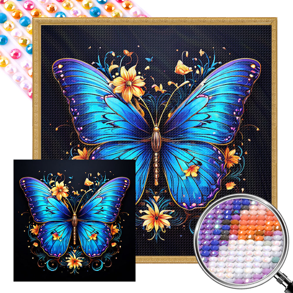 Butterfly - Full AB Round Drill Diamond Painting 40*40CM
