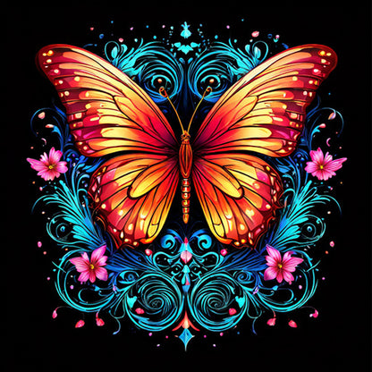 Butterfly - Full AB Round Drill Diamond Painting 40*40CM