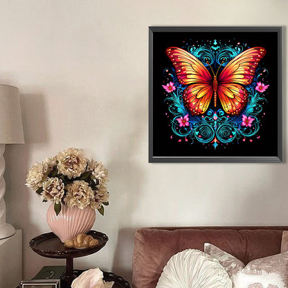 Butterfly - Full AB Round Drill Diamond Painting 40*40CM