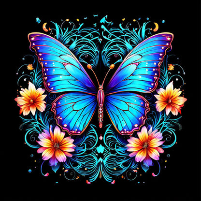 Butterfly - Full AB Round Drill Diamond Painting 40*40CM