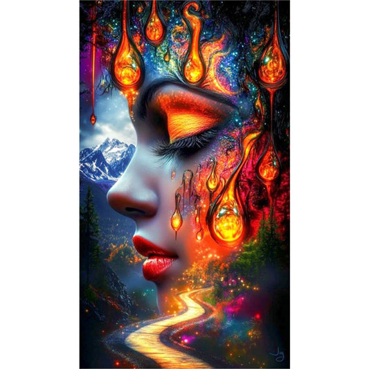 Daughter Of The Mountain God - Full AB Round Drill Diamond Painting 40*70CM