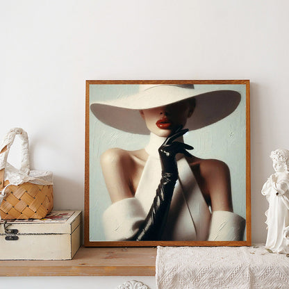 Elegant Woman - Full Round Drill Diamond Painting 30*30CM