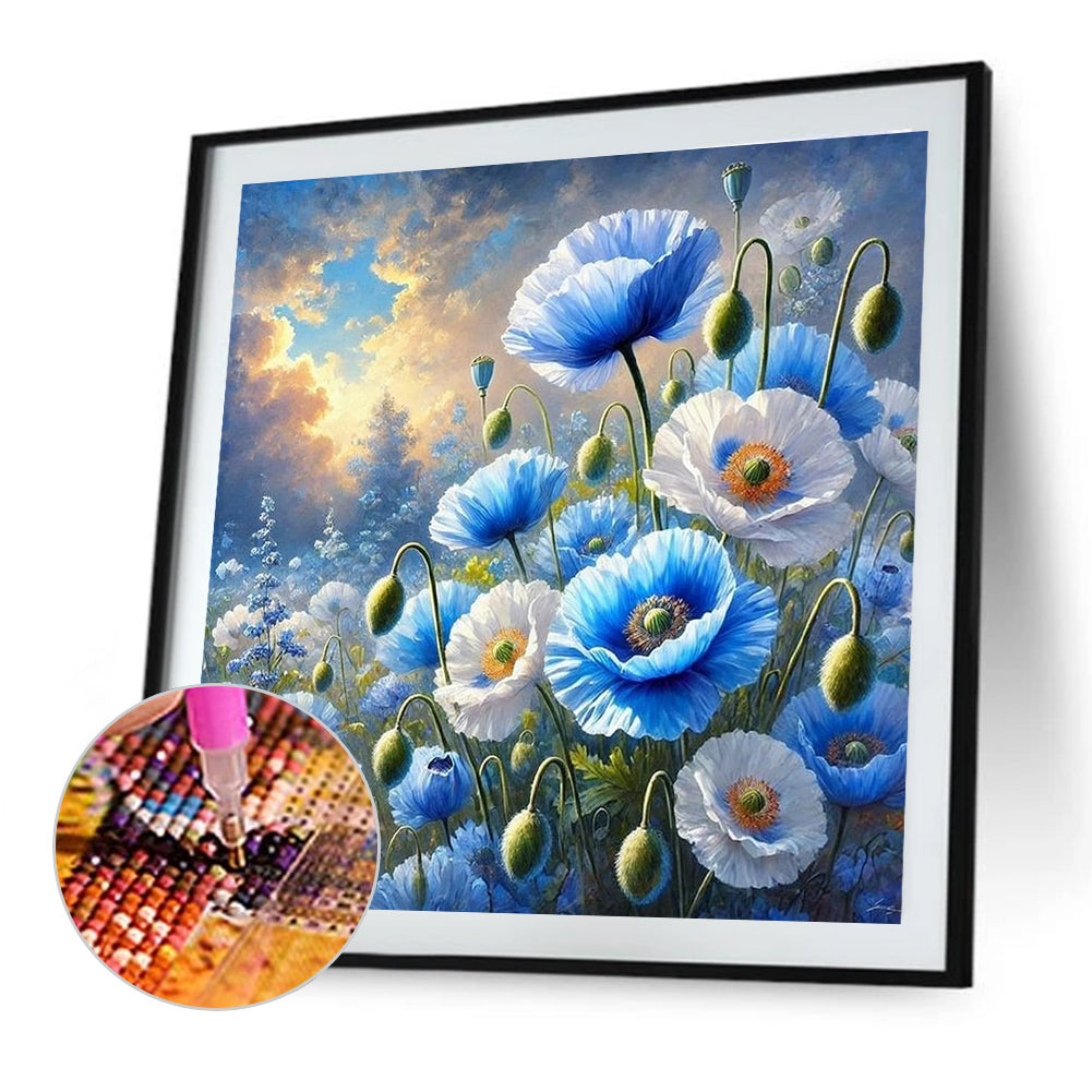 Flower - Full Round Drill Diamond Painting 30*30CM