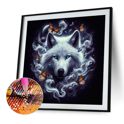 Butterfly Wolf - Full Round Drill Diamond Painting 30*30CM
