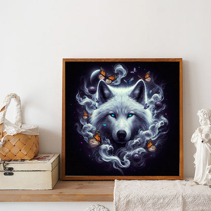 Butterfly Wolf - Full Round Drill Diamond Painting 30*30CM