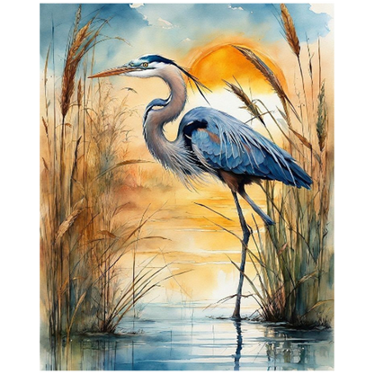 Red-Crowned Crane - Full Round Drill Diamond Painting 40*50CM