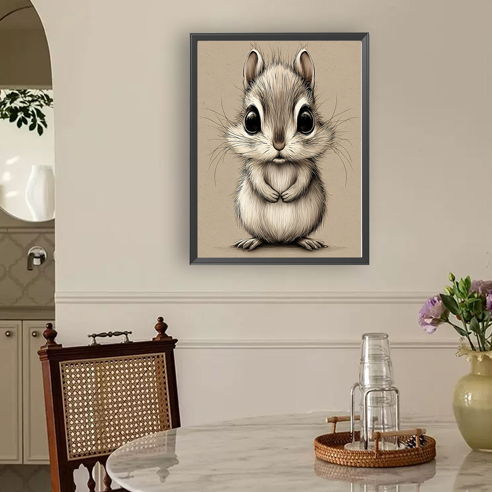 Rabbit - Full Round Drill Diamond Painting 30*40CM