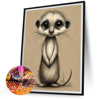 Meerkats - Full Round Drill Diamond Painting 30*40CM