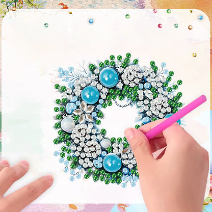 6PCS 2D Flat DIY Diamond Art Refrigerator Magnet Sticker for Home Kitchen Decor