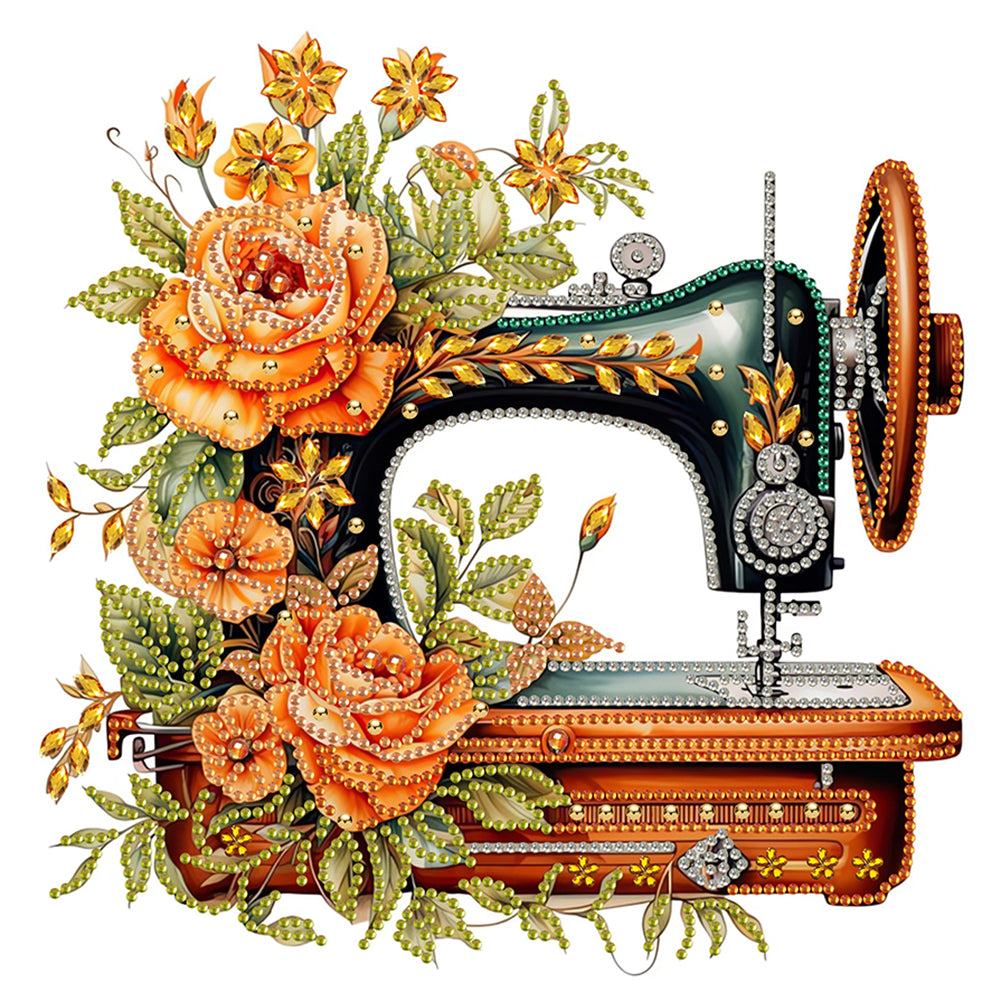Sewing Machine - Special Shaped Drill Diamond Painting 30*30CM