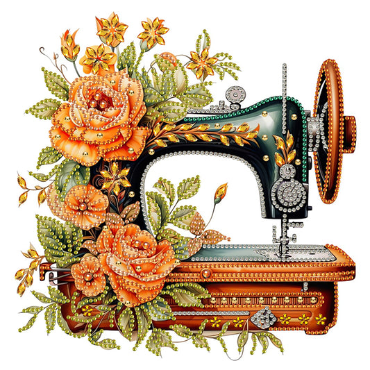 Sewing Machine - Special Shaped Drill Diamond Painting 30*30CM