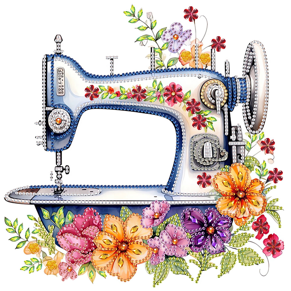 Sewing Machine - Special Shaped Drill Diamond Painting 30*30CM