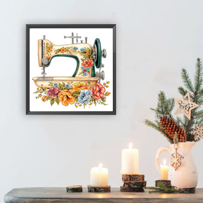 Sewing Machine - Special Shaped Drill Diamond Painting 30*30CM