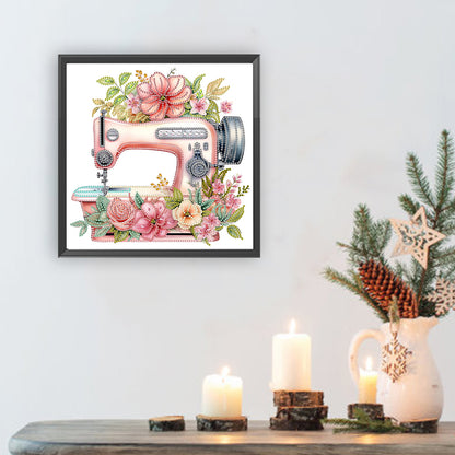 Sewing Machine - Special Shaped Drill Diamond Painting 30*30CM