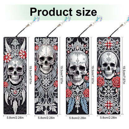 8Pcs Colored Patterns DIY Diamond Painting Art Bookmarks for Reading Enthusiasts
