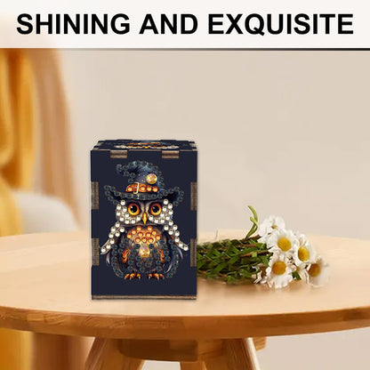 5D DIY Diamond Art Handmade Toothpick Holder Rhinestone Decorative Toothpick Box
