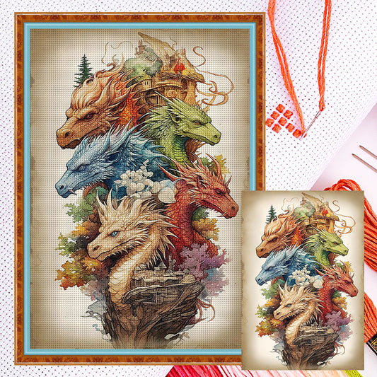 Dragon - 14CT Counted Cross Stitch 40*60CM