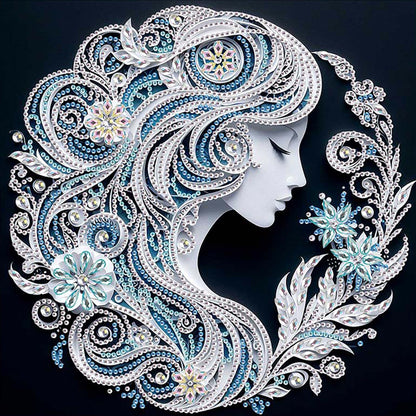 Art Girl - Special Shaped Drill Diamond Painting 30*30CM