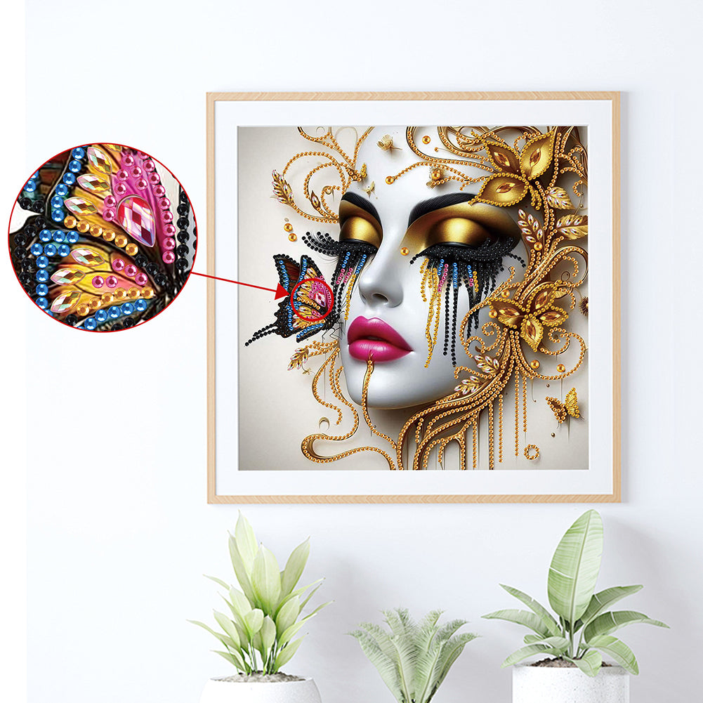 Art Girl - Special Shaped Drill Diamond Painting 30*30CM