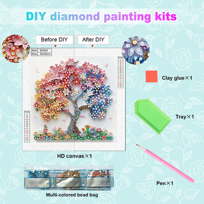 Quilling Tree Of Life - Special Shaped Drill Diamond Painting 30*30CM