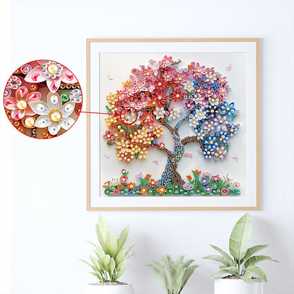 Quilling Tree Of Life - Special Shaped Drill Diamond Painting 30*30CM