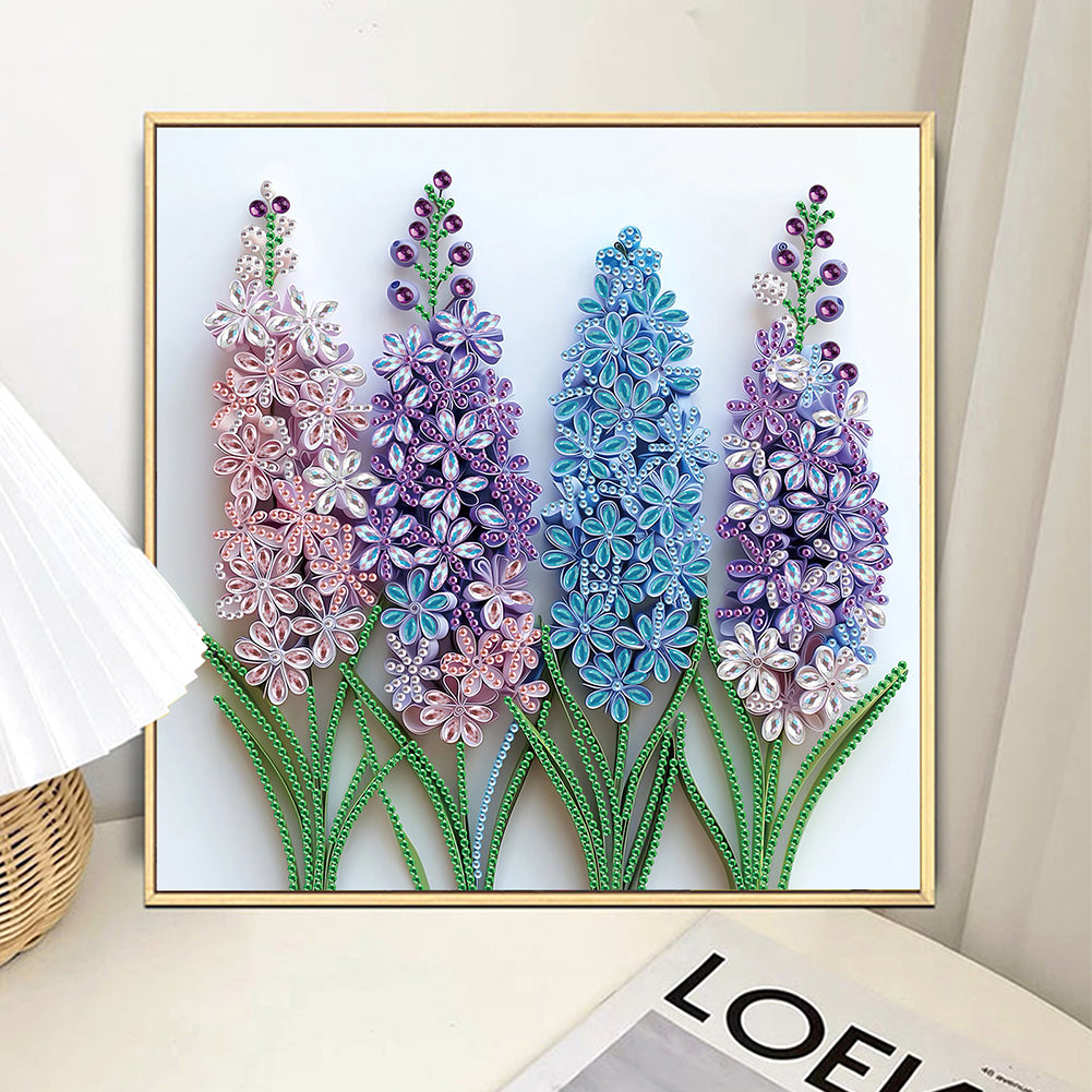 Quilling Lavender - Special Shaped Drill Diamond Painting 30*30CM
