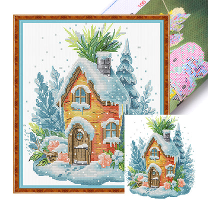 Carrot Hut - 11CT Stamped Cross Stitch 28*33CM(Joy Sunday)