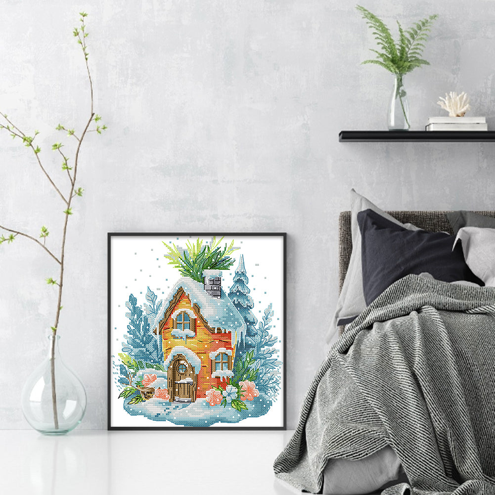 Carrot Hut - 11CT Stamped Cross Stitch 28*33CM(Joy Sunday)