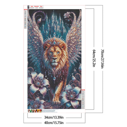 Lion - Full Round Drill Diamond Painting 40*70CM