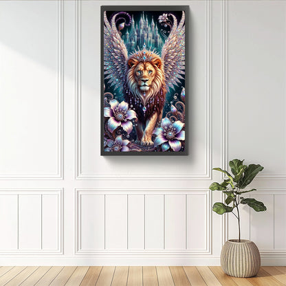 Lion - Full Round Drill Diamond Painting 40*70CM