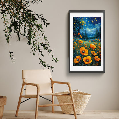 Night Scenery - Full Round Drill Diamond Painting 40*70CM